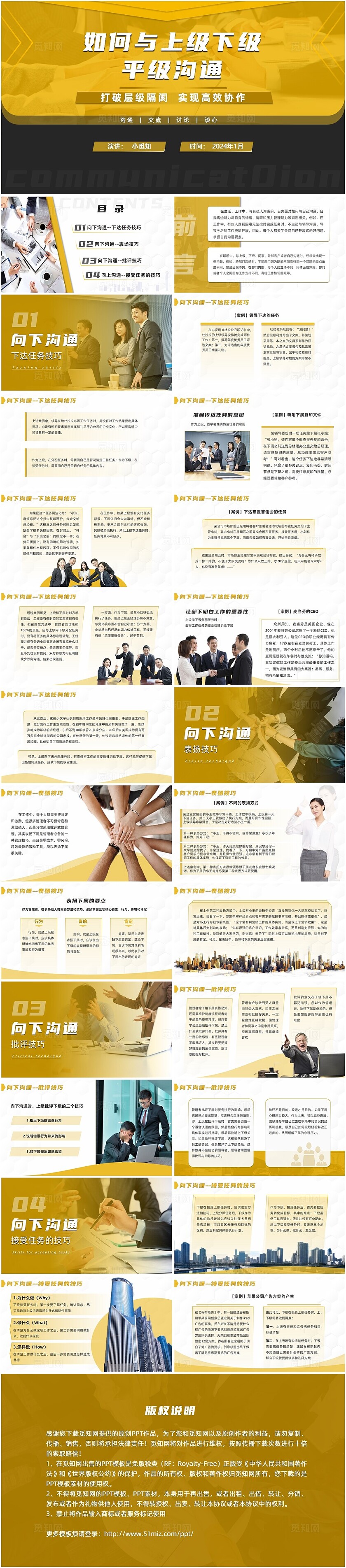 上级下级如何平级沟通  工作汇报PPT  简约PPT沟通技巧