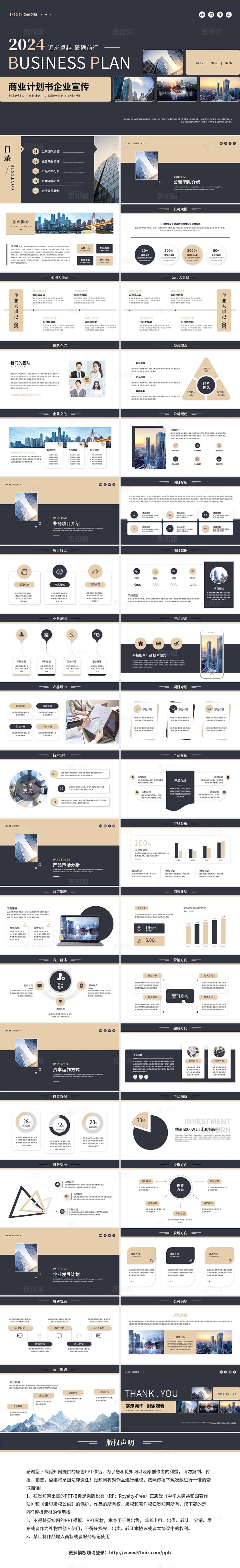 简约黑金商务商业计划书产品介绍公司介绍企业宣传ppt模板