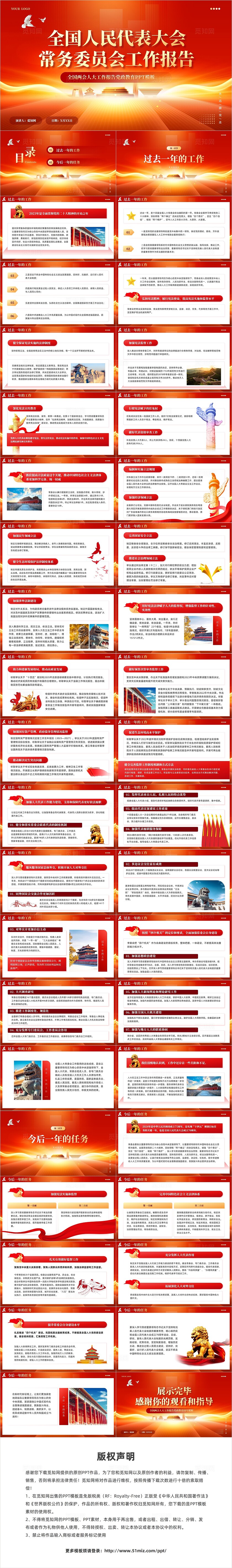 红色党建2024年全国两会政协工作报告党政学习课件PPT