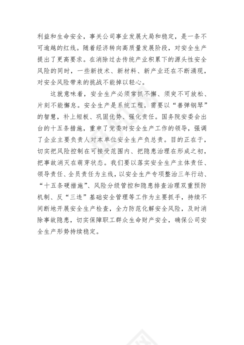 安全生产专题研讨材料2篇.docx