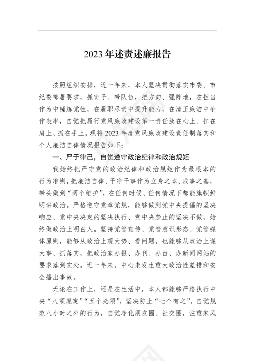 2023年述责述廉报告汇编（9篇）.docx