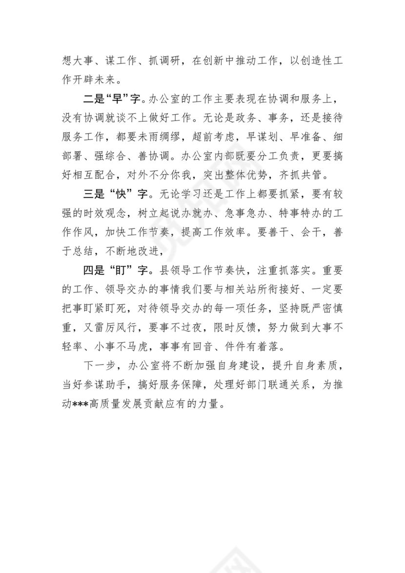办公室务虚会发言材料.docx