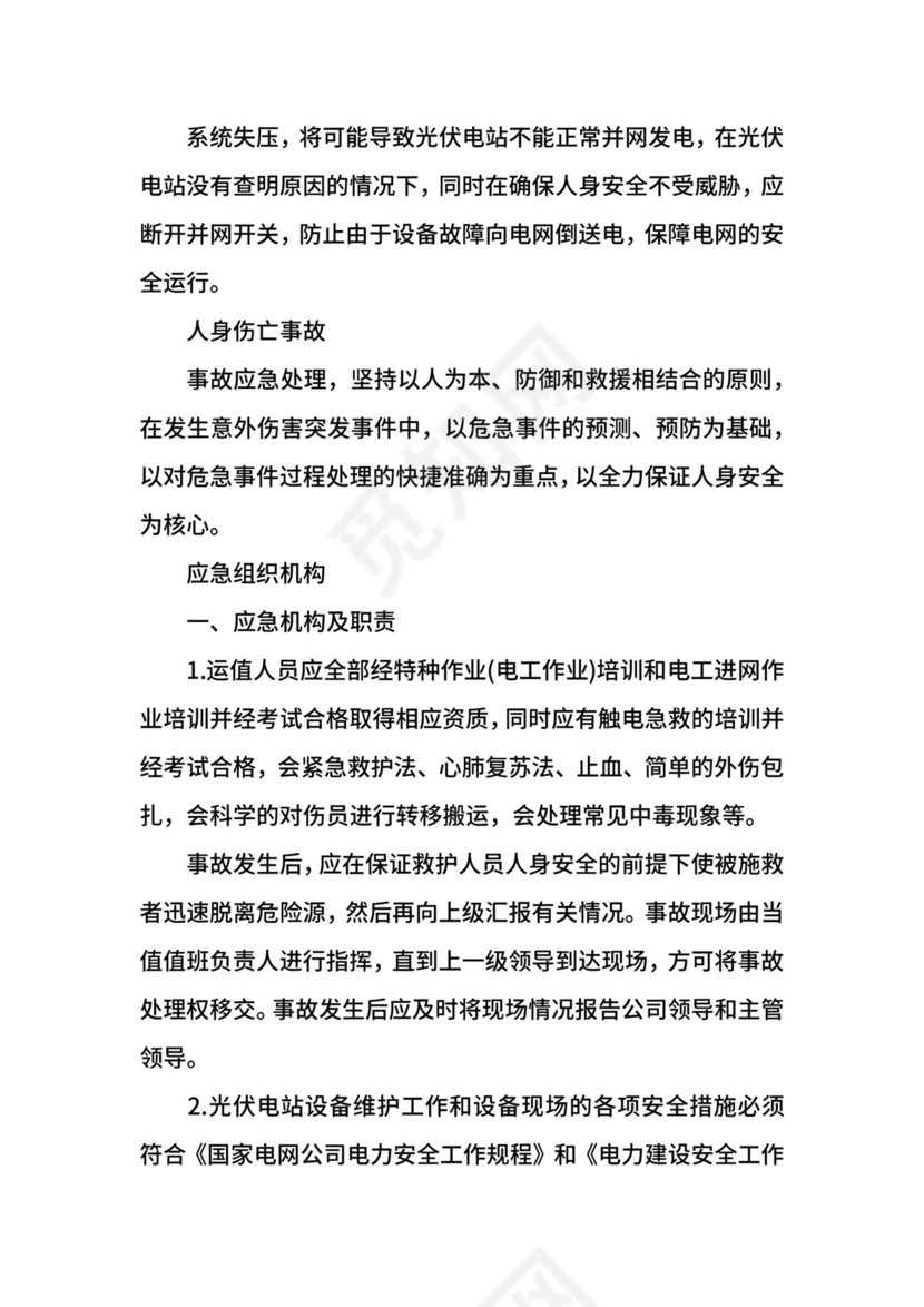 光伏电站防汛应急预案.docx