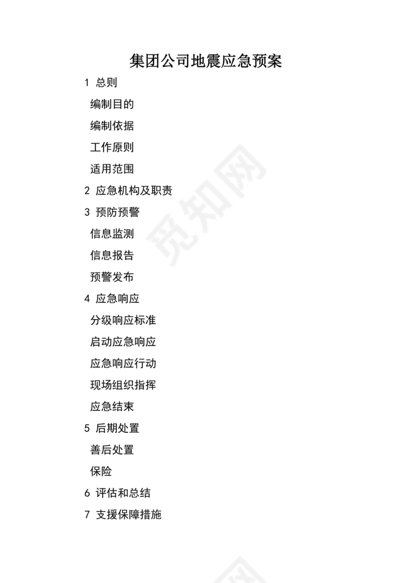 公司地震应急预案.docx