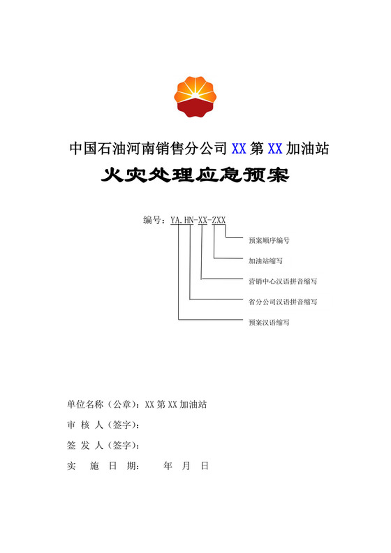 加油站火灾应急预案.docx