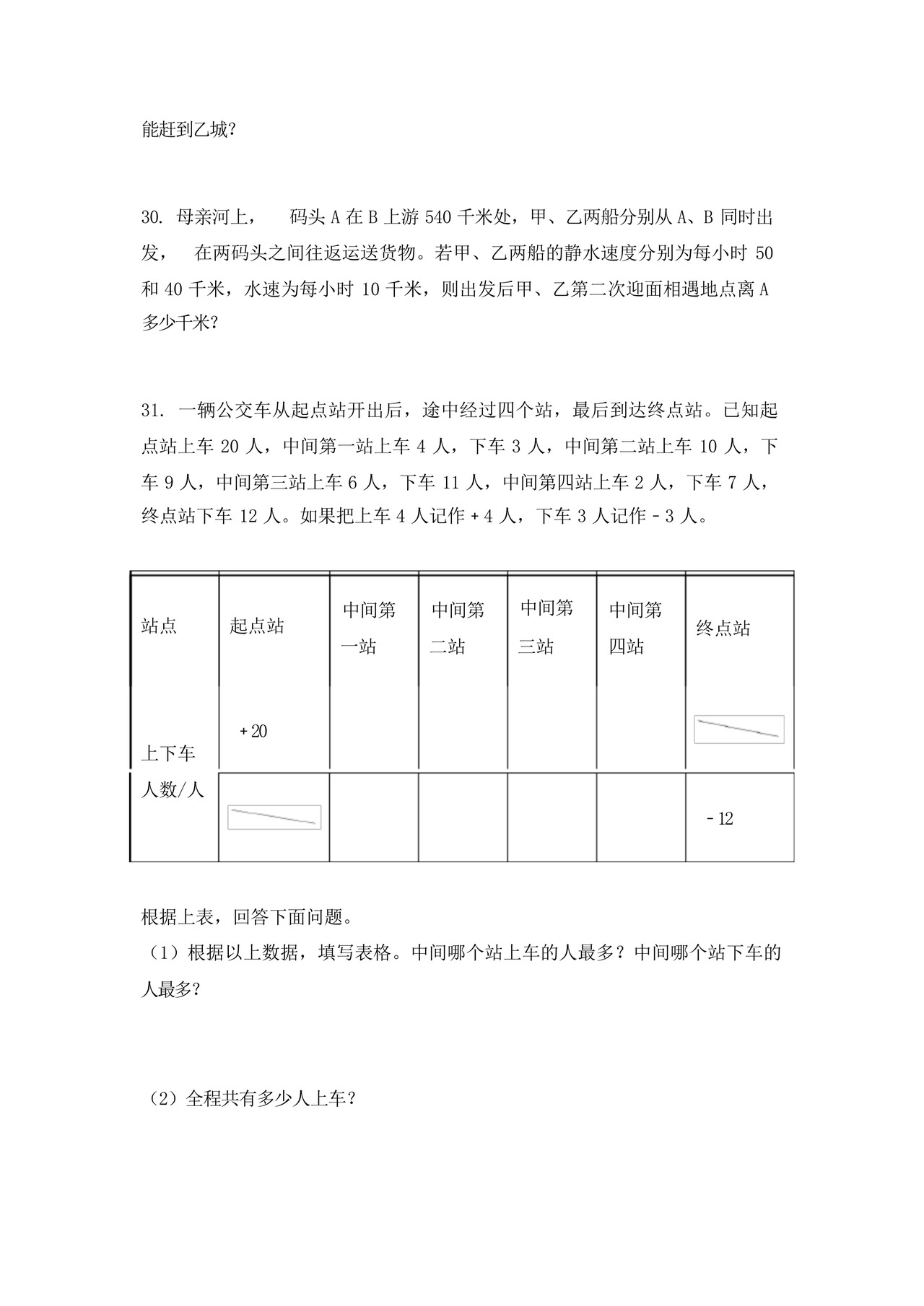 六年级冀教版数学下册应用题专项水平练习题.docx