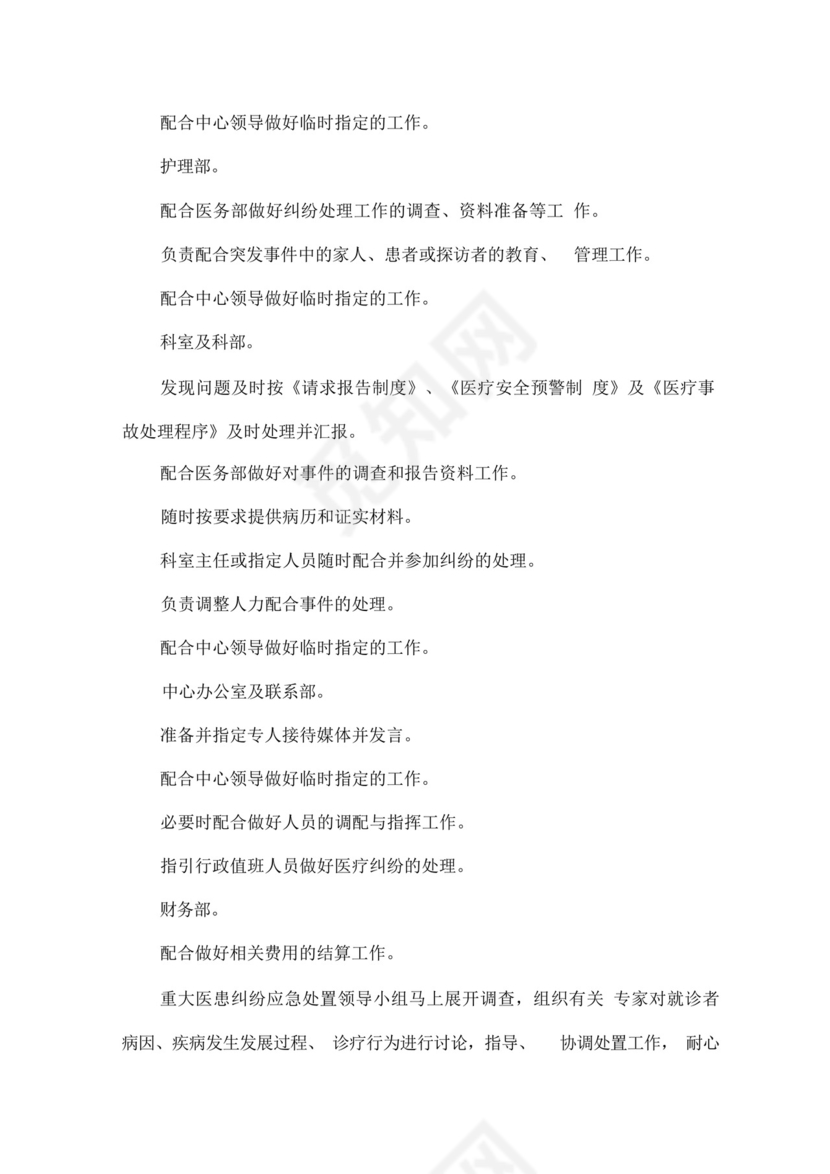 医院重大医疗纠纷处理应急预案.docx