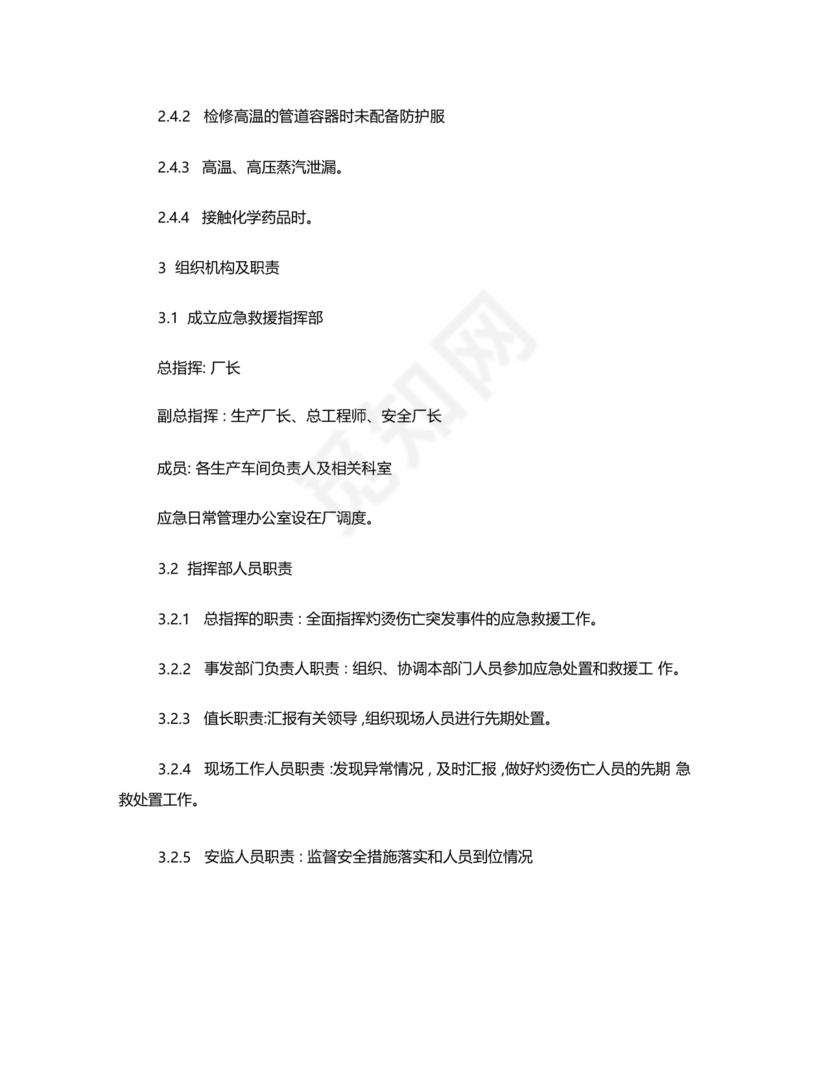 发电车间灼烫伤亡事故应急处置方案.docx