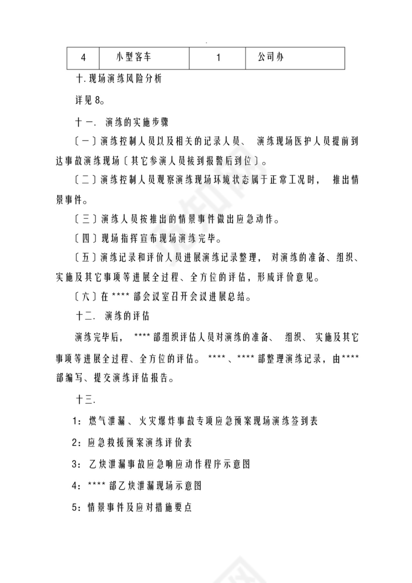 燃气泄漏、火灾爆炸事故专项应急救援预案-现场演练方案.docx