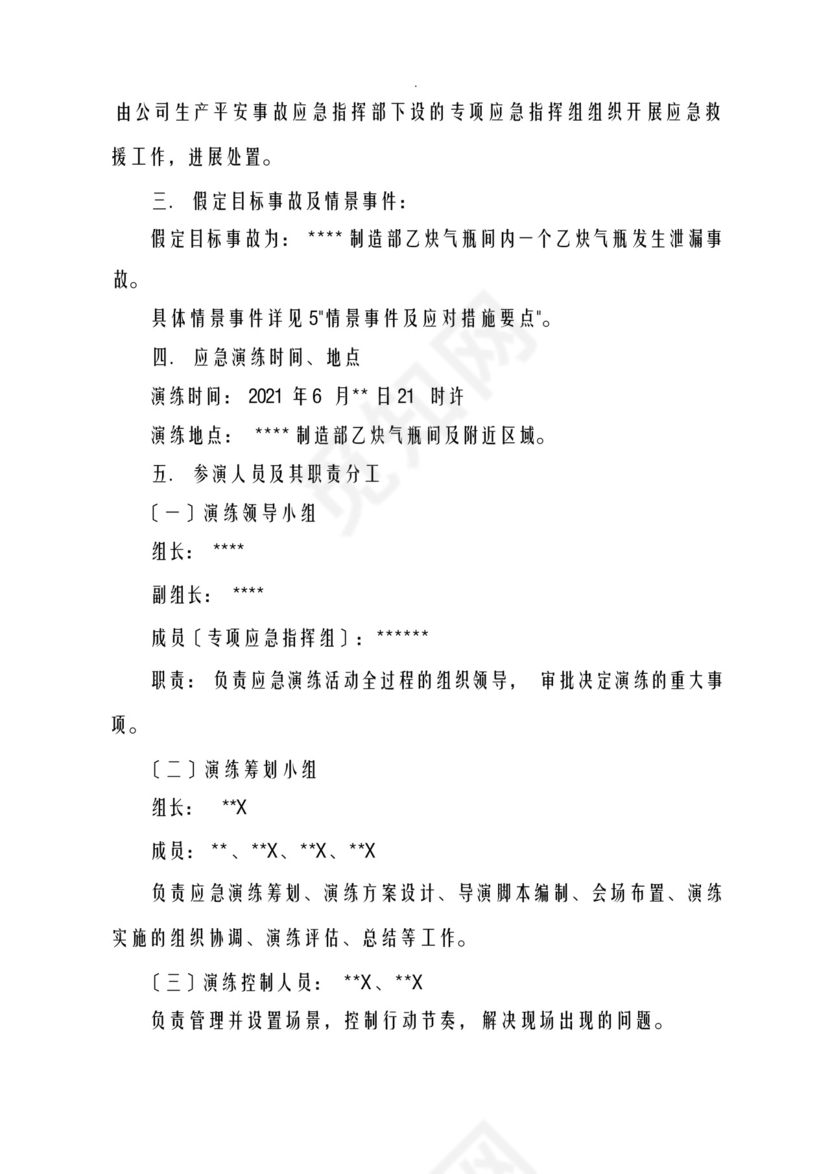 燃气泄漏、火灾爆炸事故专项应急救援预案-现场演练方案.docx