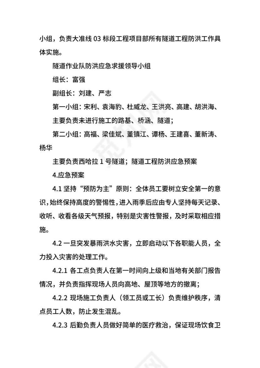 工程防洪应急预案.docx