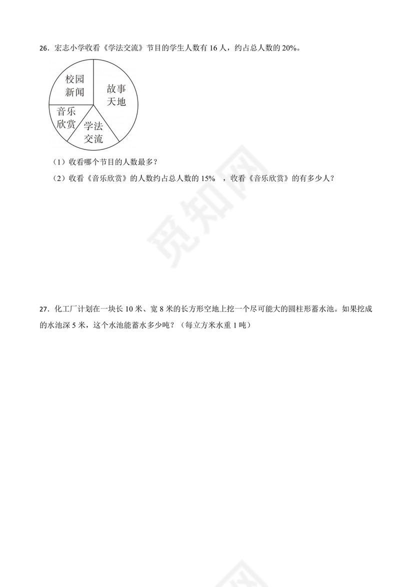 小升初必考题模拟卷（试题）-2023-2024学年六年级数学下册苏教版.docx