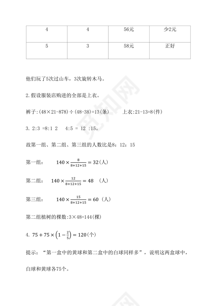第三单元《解决问题的策略》重点题型练习（单元测试）苏教版数学六年级下册.docx