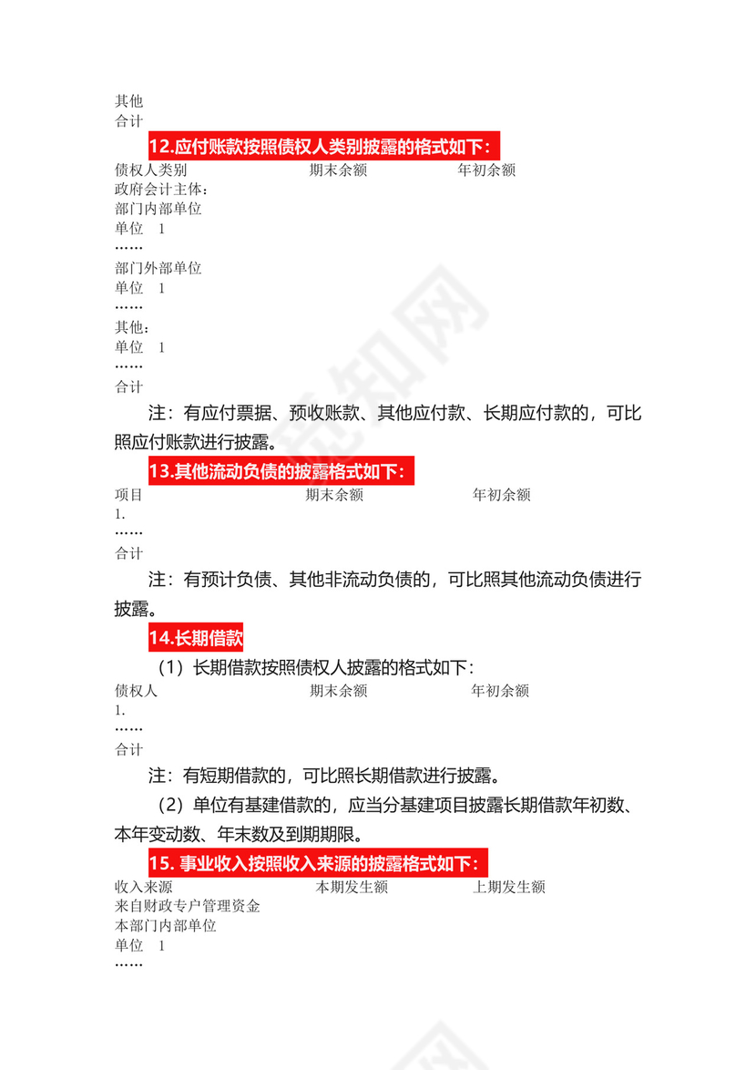 政府会计制度附注.docx