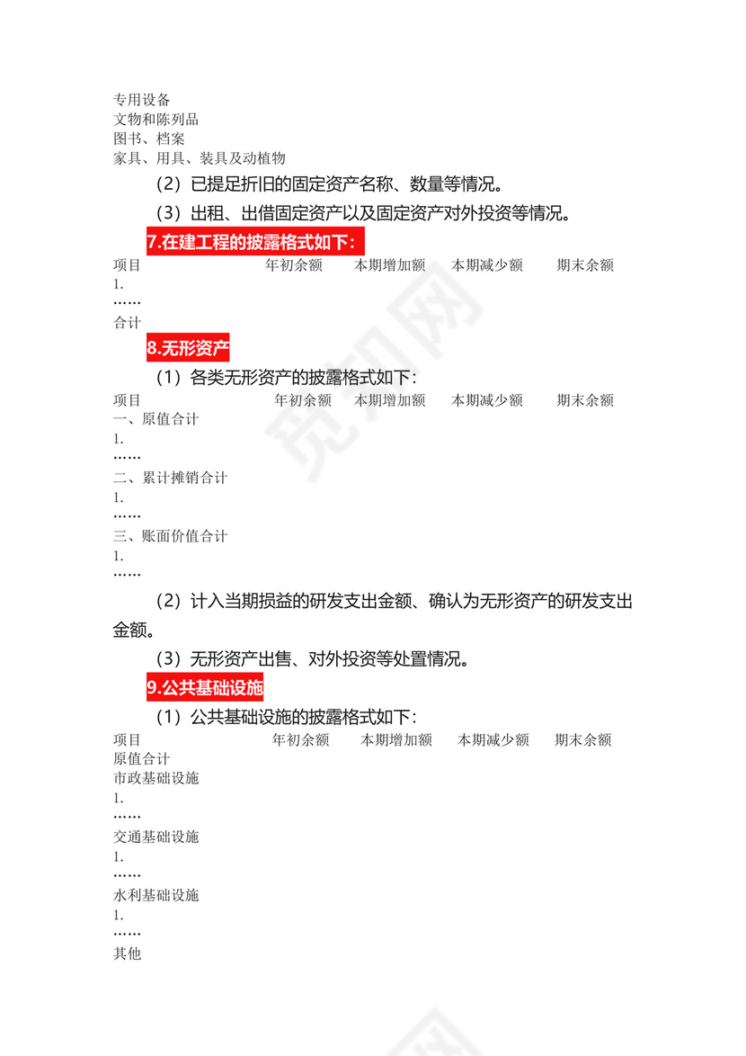 政府会计制度附注.docx