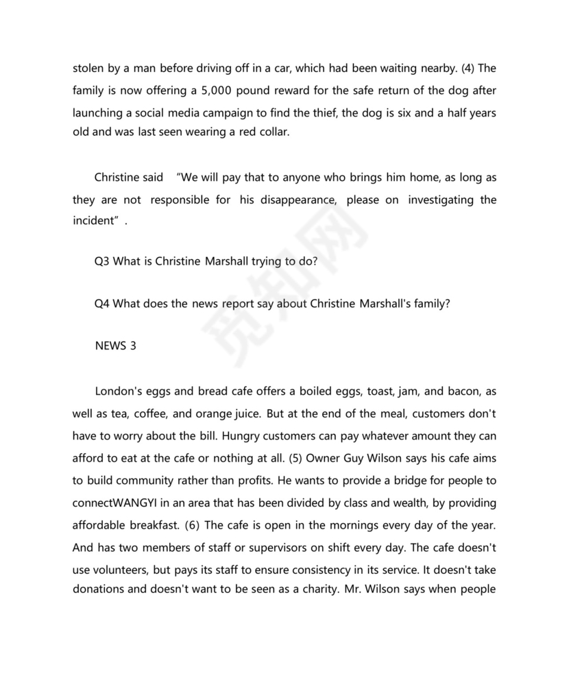 2021年6月英语四级真题试卷卷一.docx