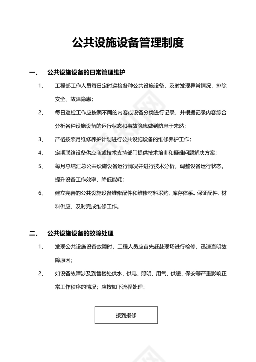 公共设施设备管理制度模板.docx