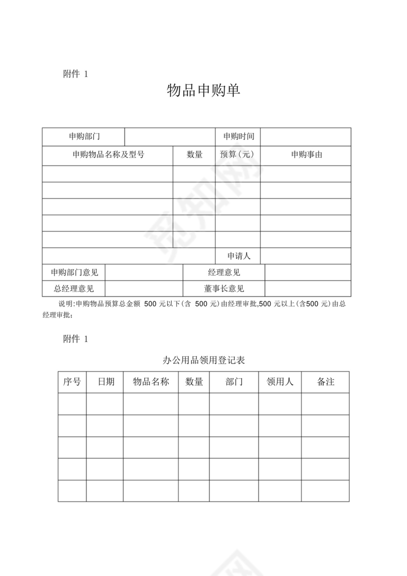办公用品采购管理制度及流程.docx
