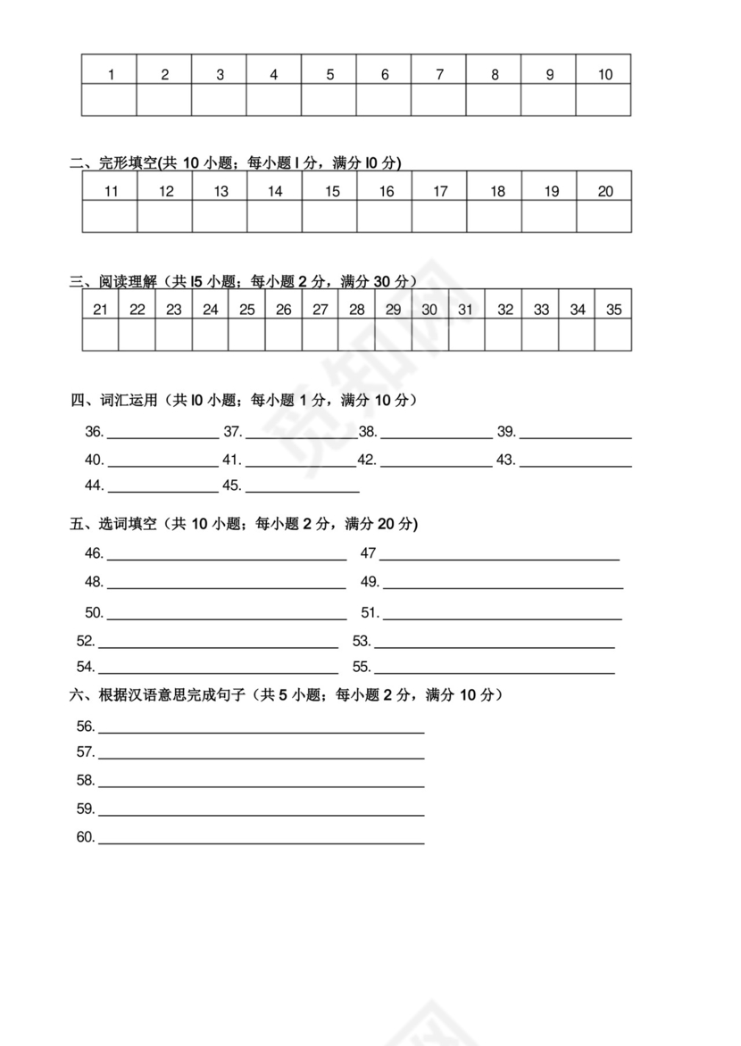 牛津英语七年级上册第一次月考试卷(含答案).docx