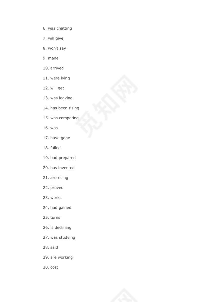 2023届高考英语一轮复习时态强化训练1.docx