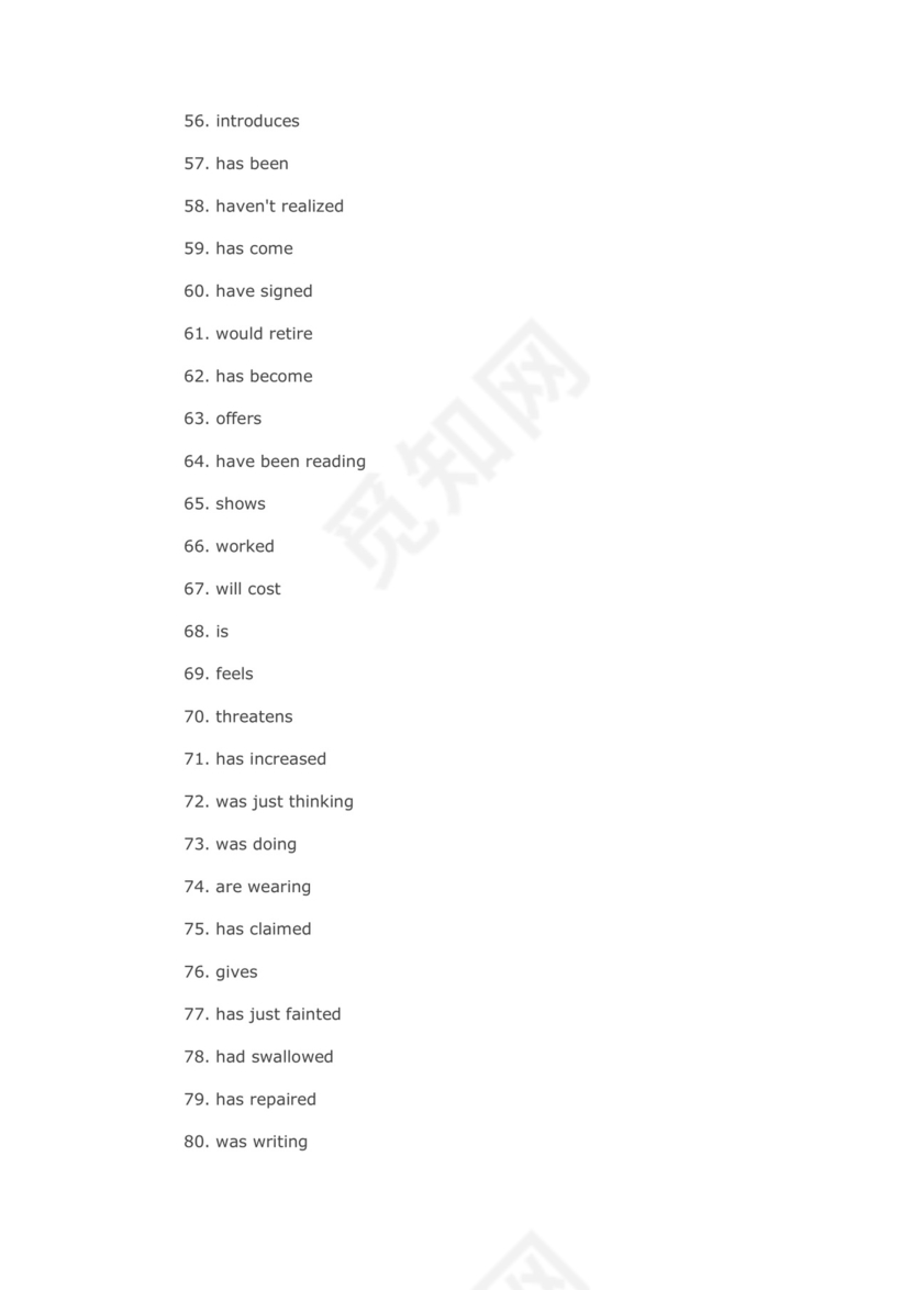 2023届高考英语一轮复习时态强化训练1.docx