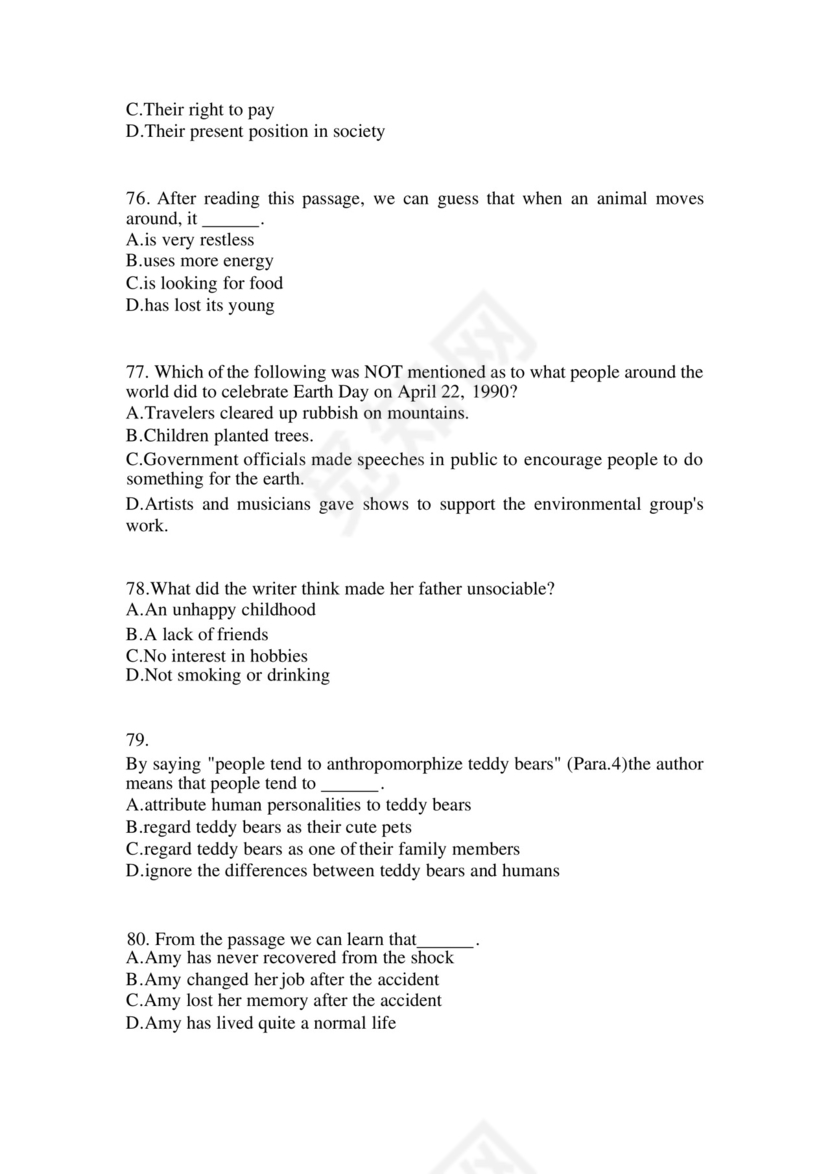 河北省衡水市成考专升本2023年英语自考测试卷(含答案).docx