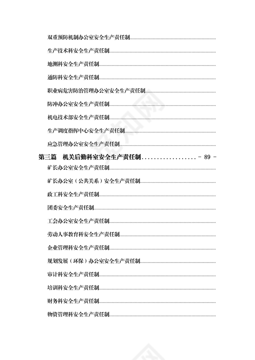 煤矿安全生产责任制(最新最全).docx