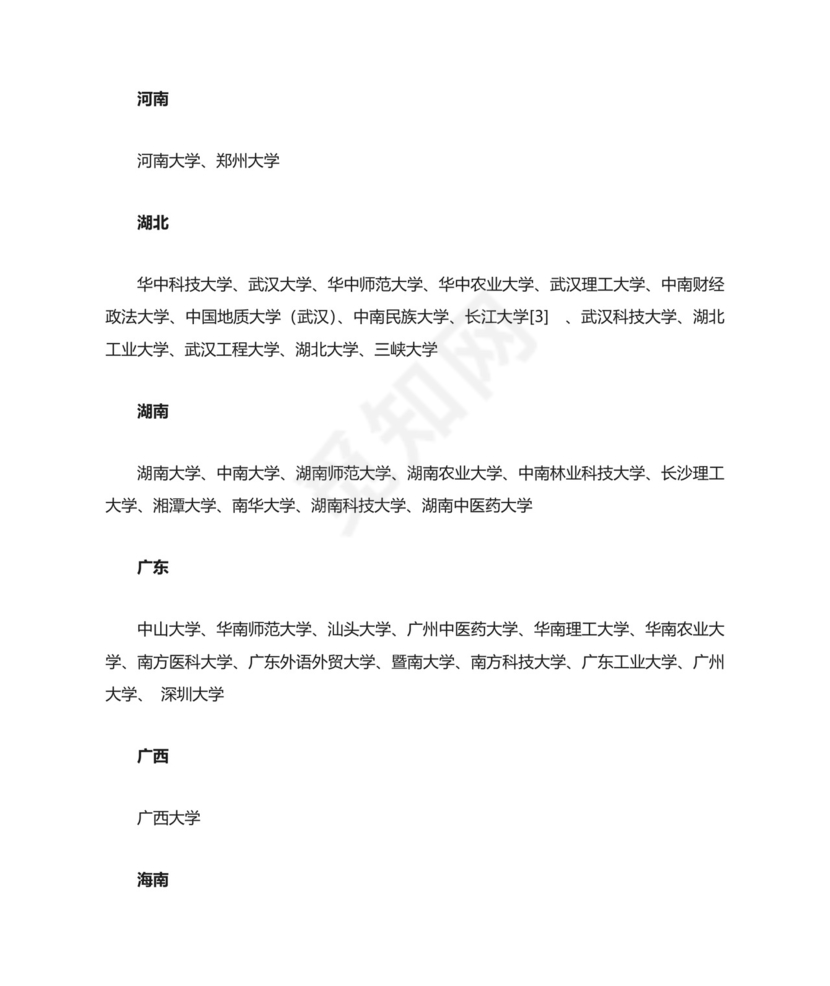 全国一本高校名单.docx