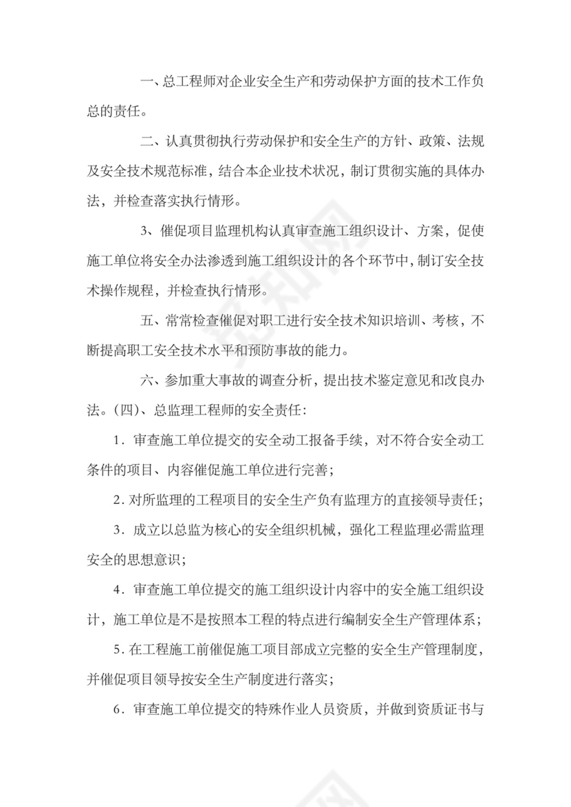 安全生产责任制(公司.docx