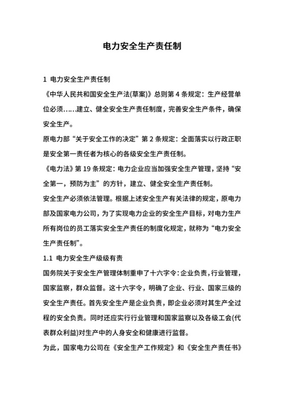 电力安全生产责任制.docx