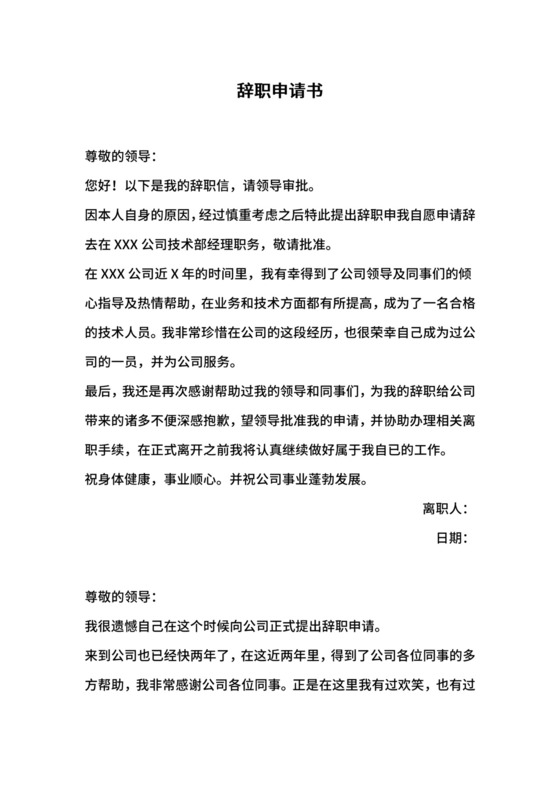 辞职申请书.docx