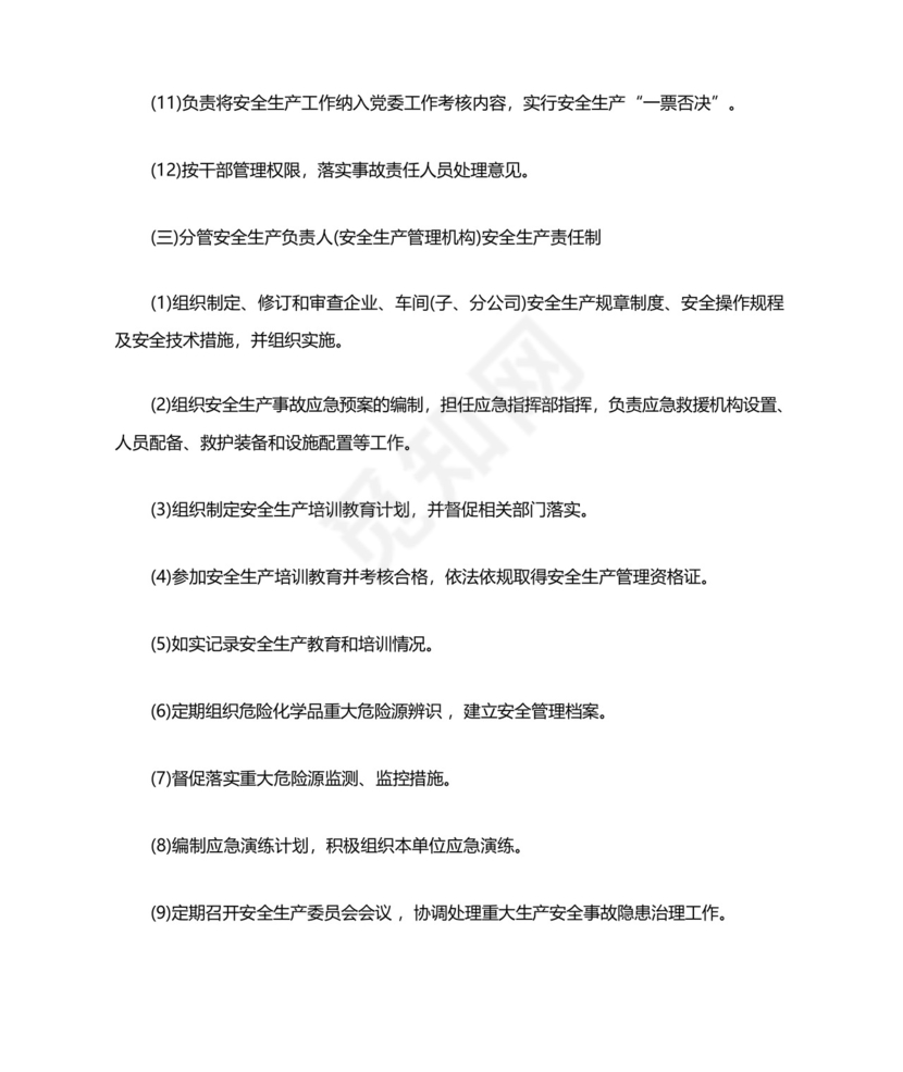 危险化学品企业全员安全生产责任制.docx