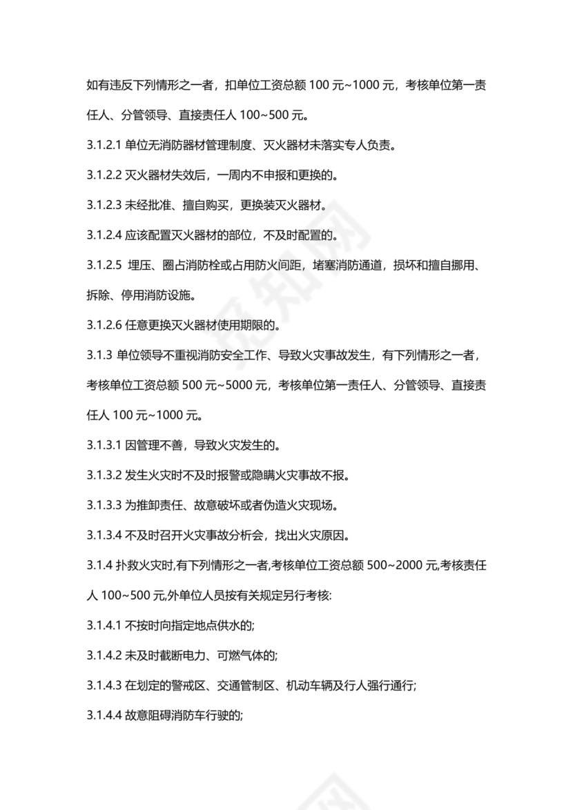 消防安全责任制考核办法模板.docx