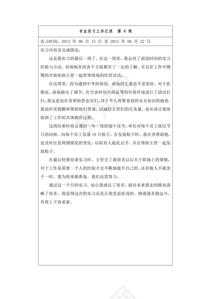 专业实习工作记录.doc