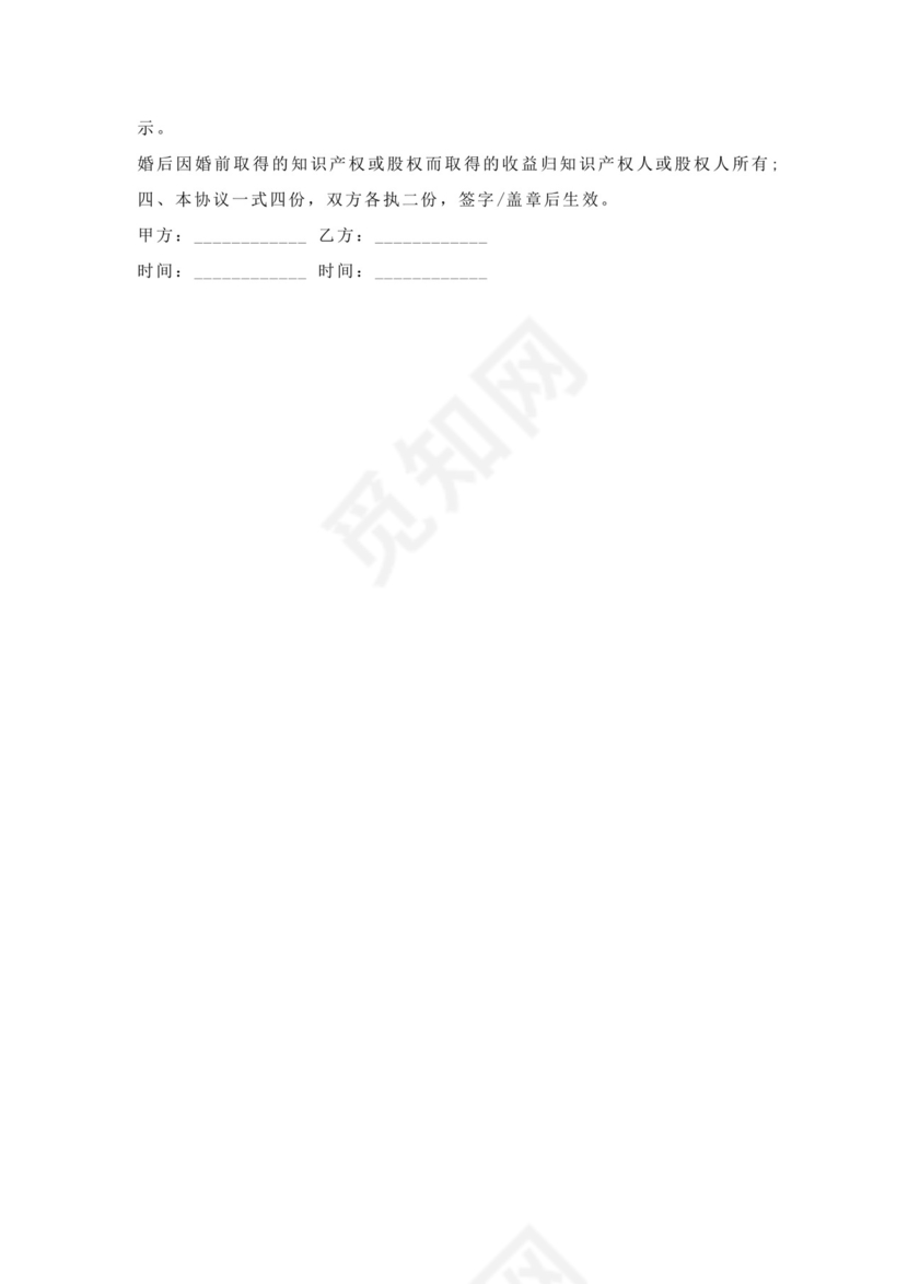 二婚婚前协议.docx