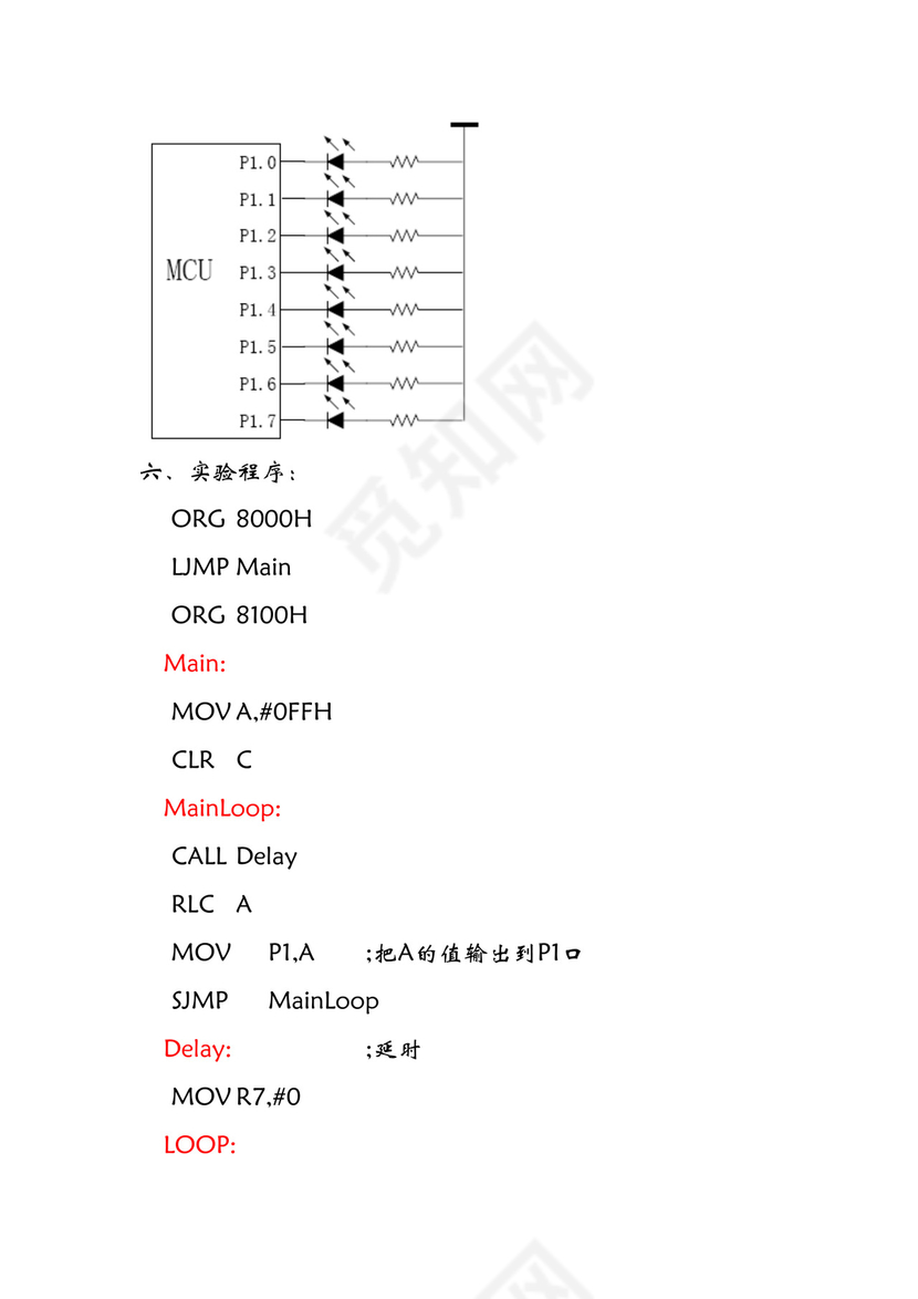 单片机实训报告.doc