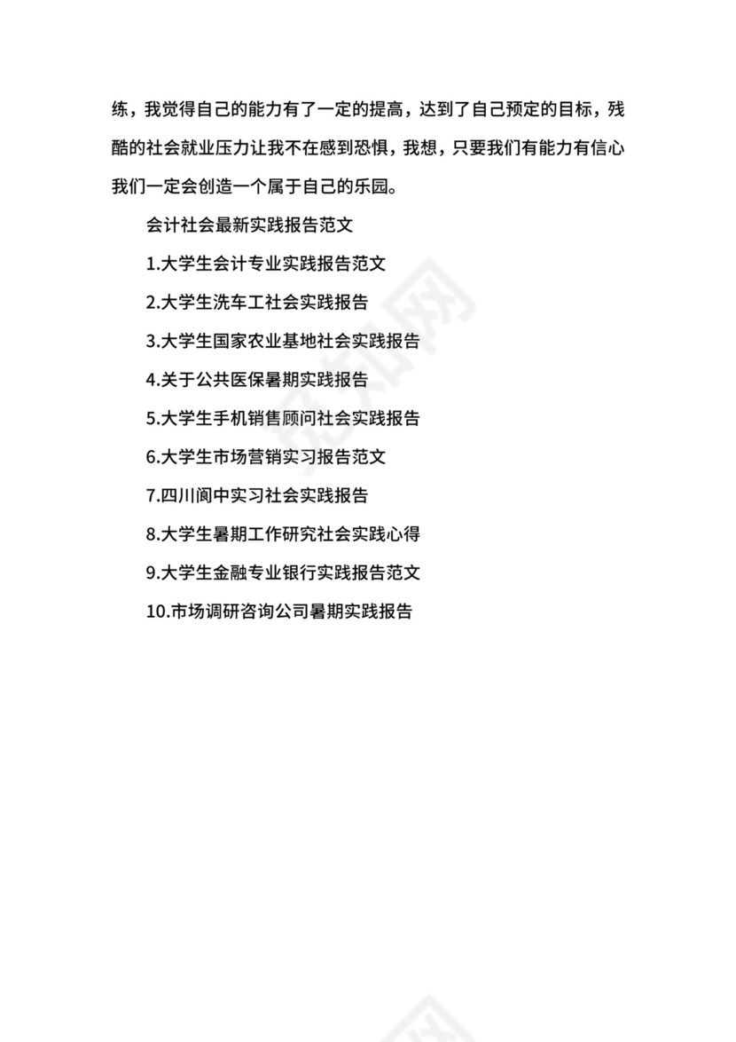 会计生社会实践报告.docx