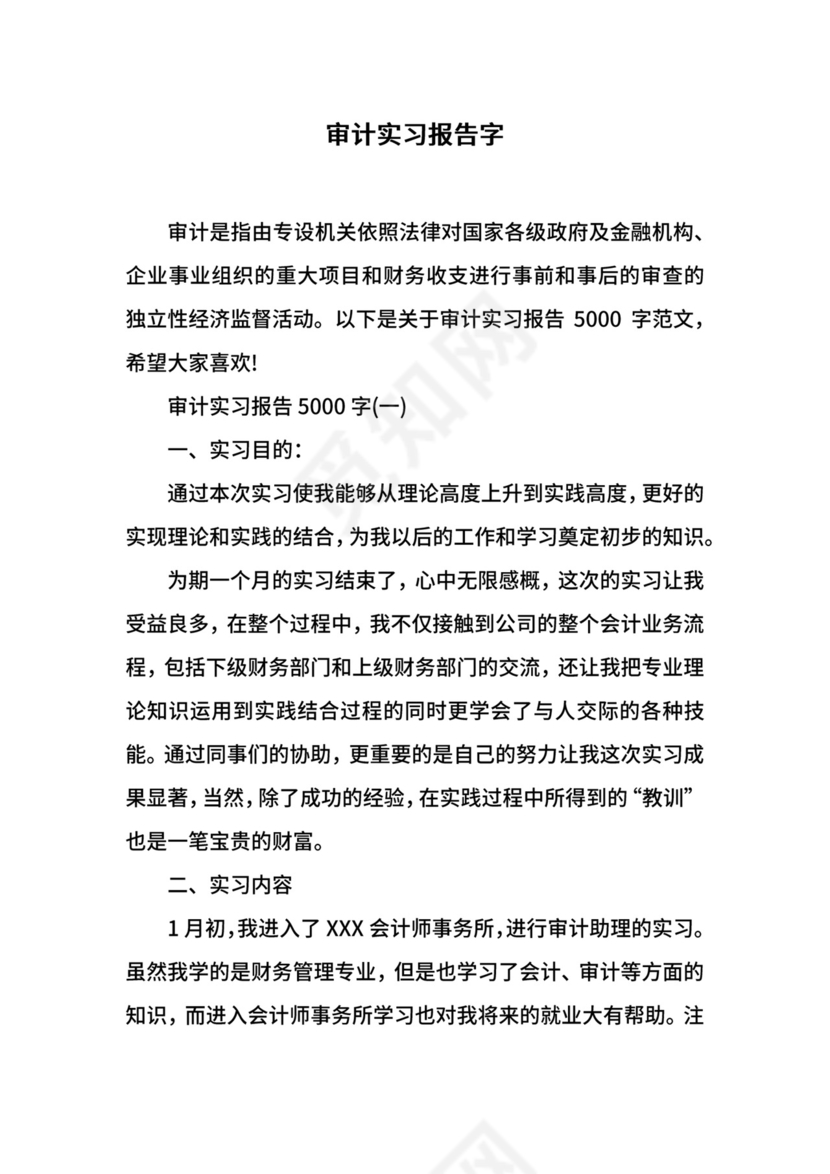 审计实习报告字.docx