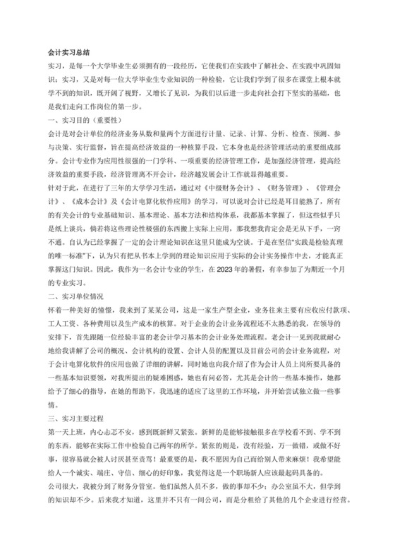 会计实习总结3000字.docx