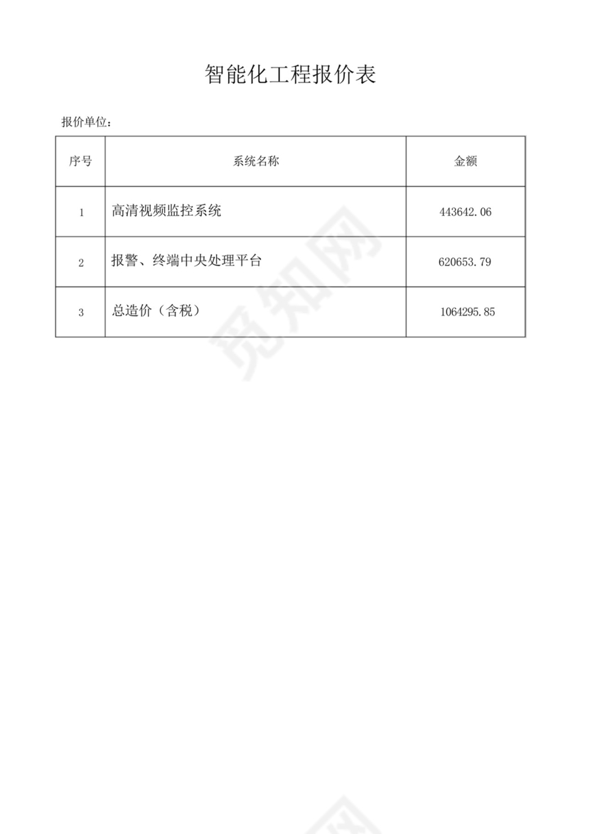 安防监控工程合同及报价单.docx