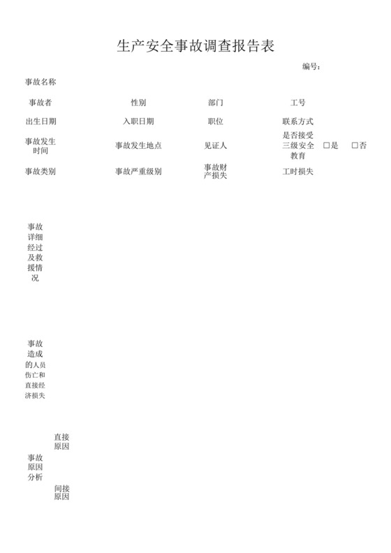 生产安全事故调查报告表(样表).docx