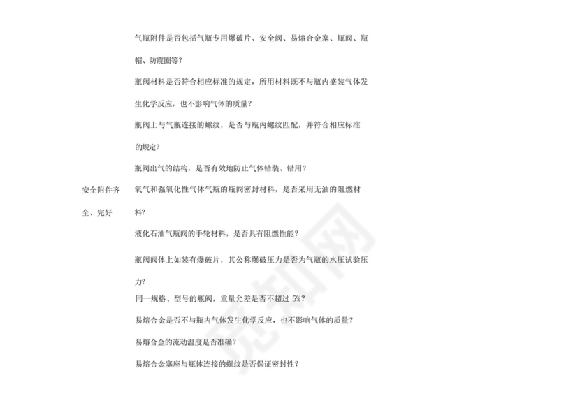 工业气瓶安全检查表.docx