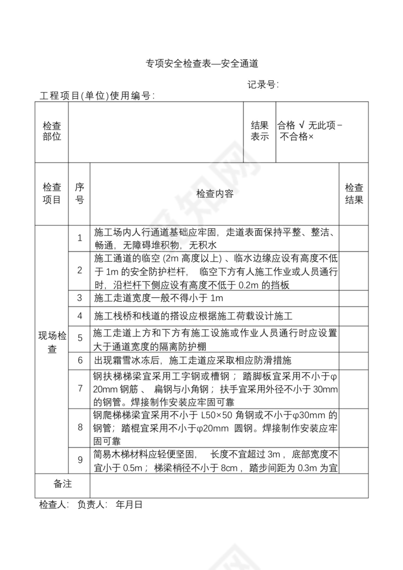 施工现场安全检查表.docx