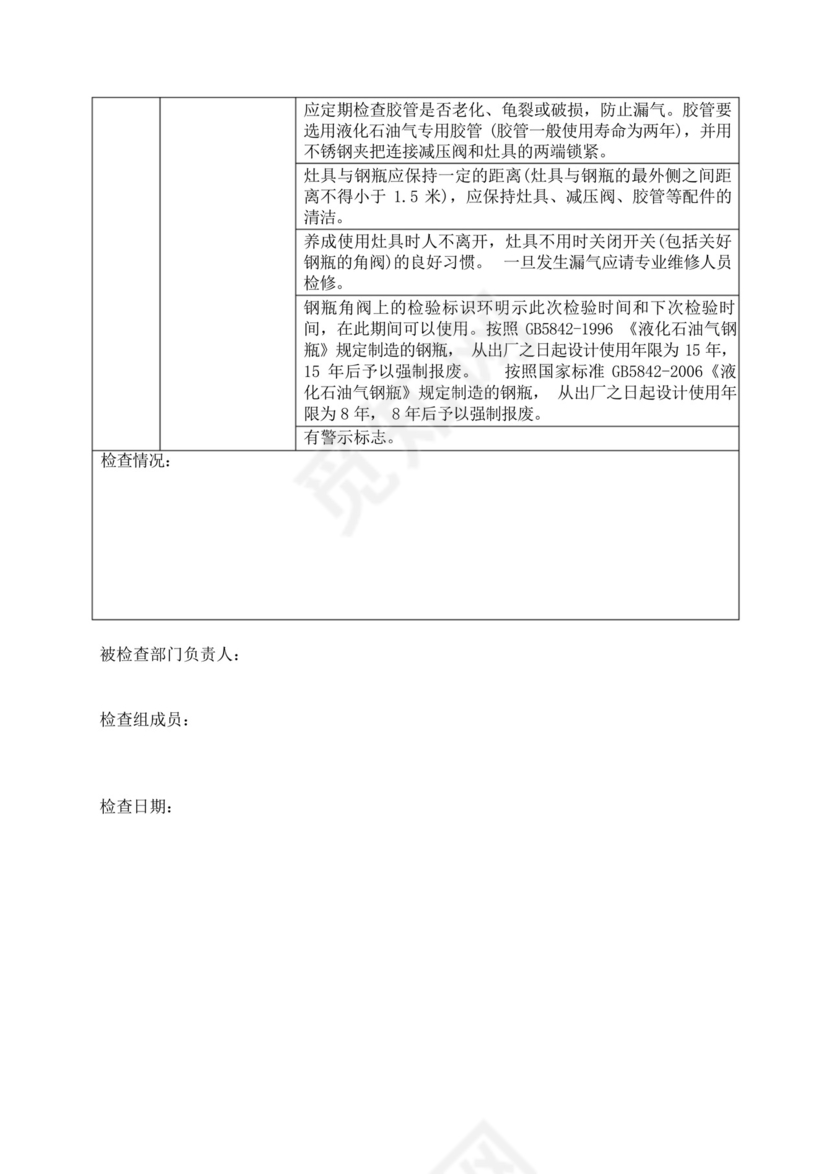 气瓶专项安全检查表..docx