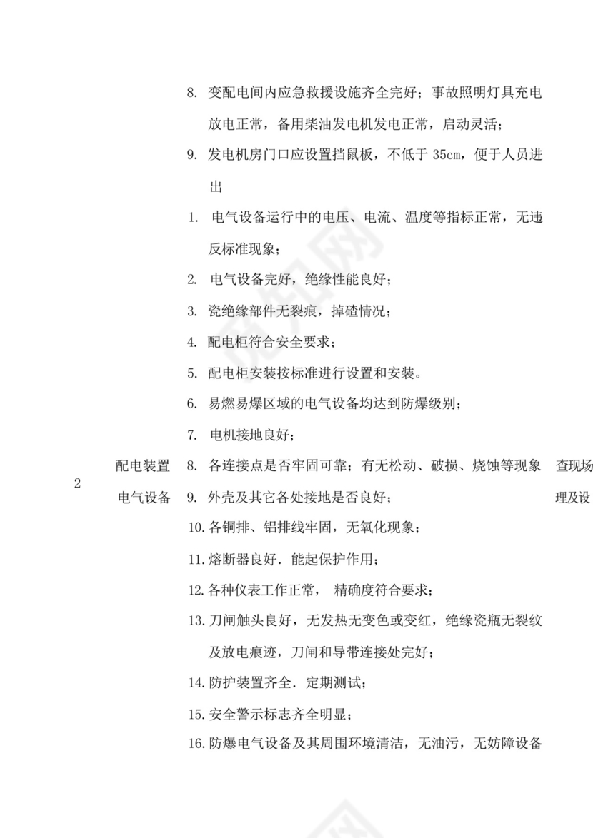 电气设备安全检查表.docx