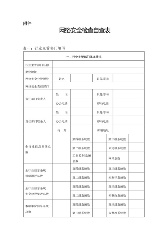 网络安全检查自查表.docx