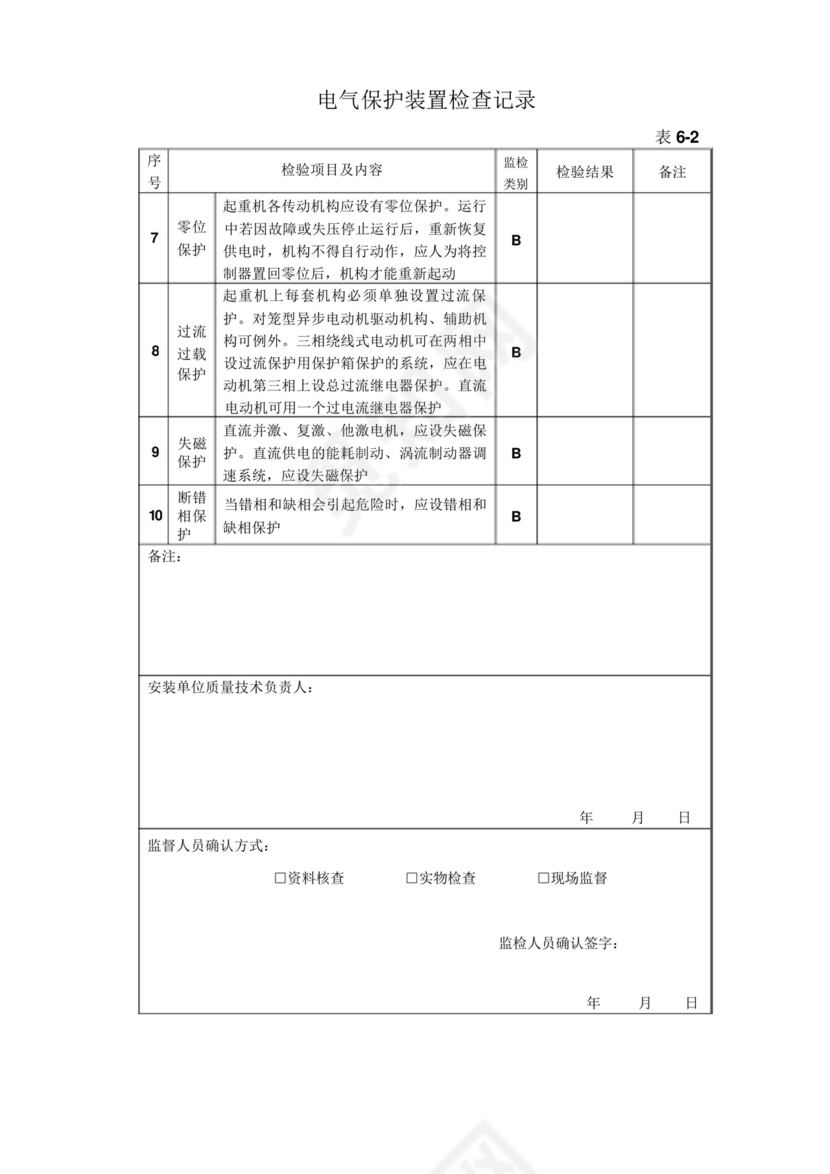 起重机安装施工自检报告.docx