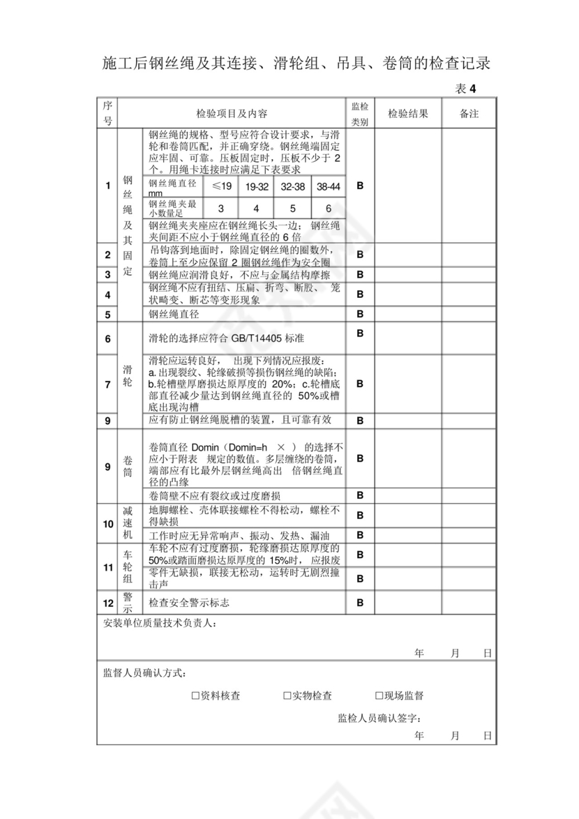 起重机安装施工自检报告.docx