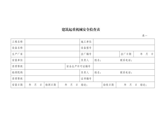 建筑起重机械安全检查表.doc
