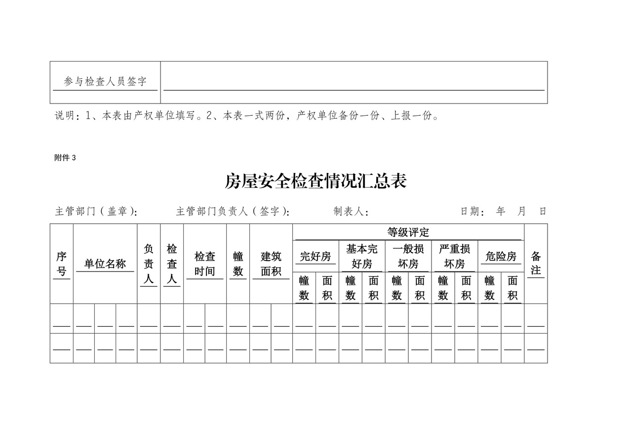 房屋安全检查表.doc
